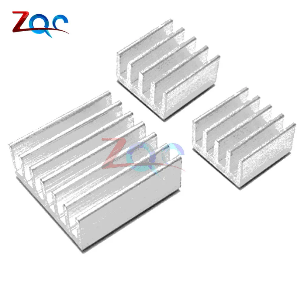 

2Set/lot Adhesive Raspberry Pi 3 Heatsink Cooler Pure Aluminum Heat Sink Set Kit Radiator for Cooling Raspberry Pi 2 B