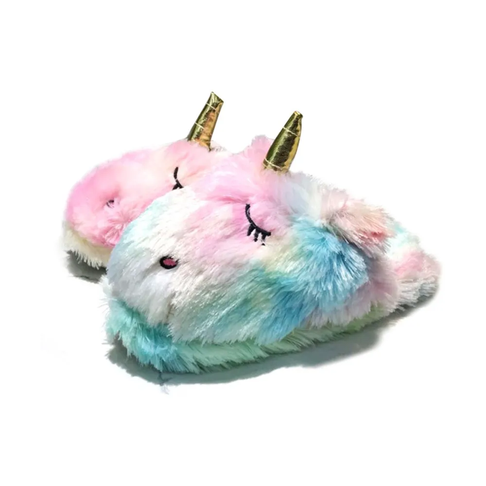 Cotton slippers Модные милые рюкзаки с единорогом из мультфильма; Kawaii Bagpacks; сумки для девочек; единорог; кружка; чашка; единорог; хлопковые тапочки; праздничное украшение - Цвет: Cotton slippers