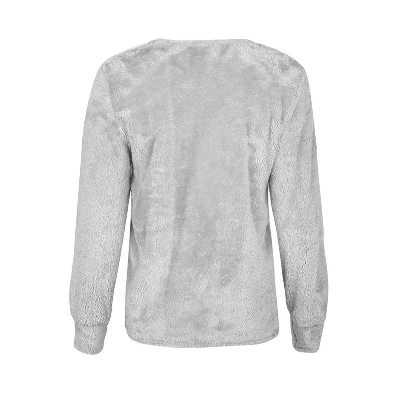 Женская толстовка Weweya фланелевый свободный свитер с капюшоном теплая зимняя