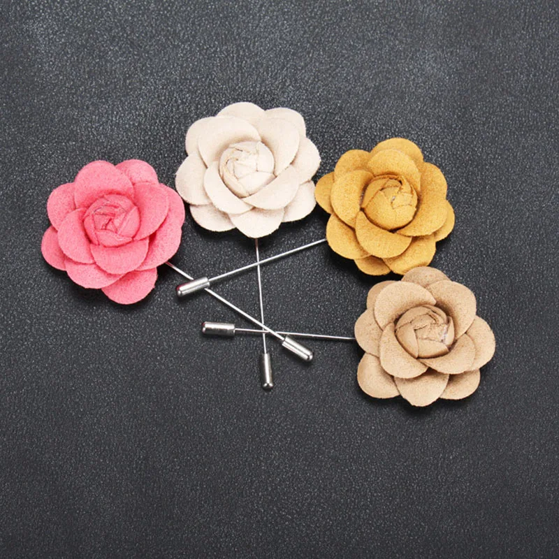 Midger модный мужской костюм Цветочная форма отворот булавка брошь большой цветок