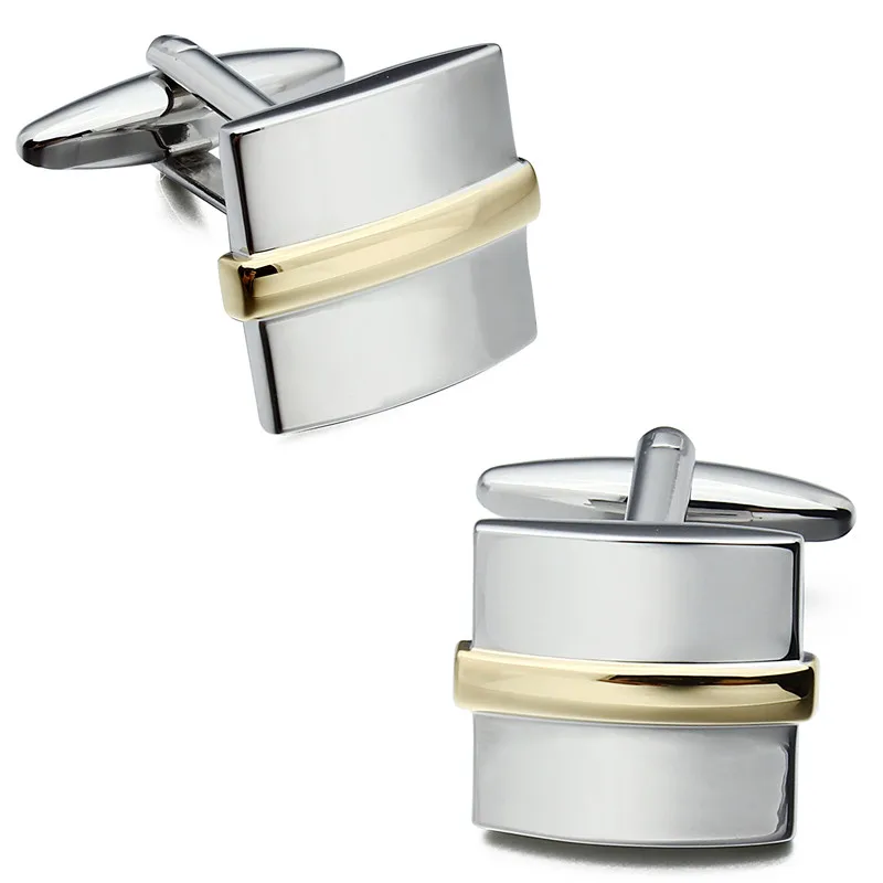 HAWSON Metal Cufflinks Classic Cooper Mens Cuff links with Solid Plastic Box