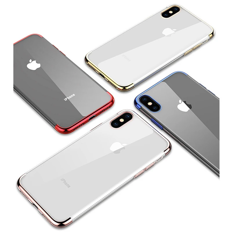 POMER чехол для iPhone X задняя крышка телефона Силиконовый противоударный Роскошный
