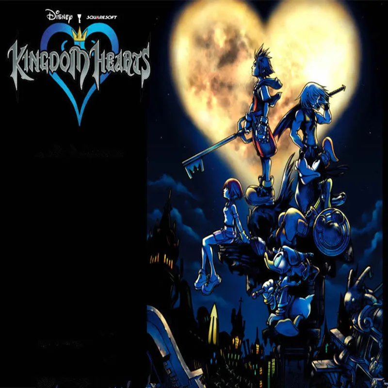 Модное колье с крутящим моментом серии Kingdom Hearts Высокий полированный ключ для