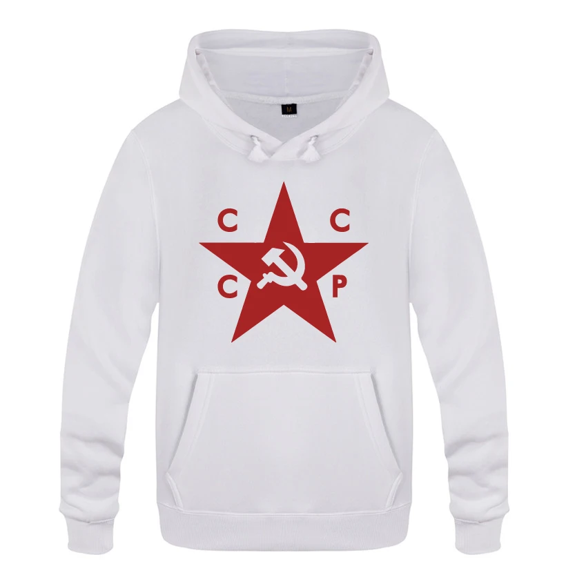 Новинка свитшоты KGB CCCP для мужчин 2018 Мужской флисовый пуловер с капюшоном