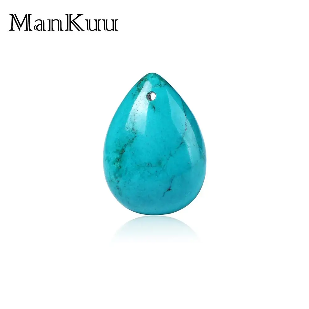 КАПЕЛЬНАЯ подвеска Mankuu 20*28 мм в форме капель воды синий бирюзовый кулон