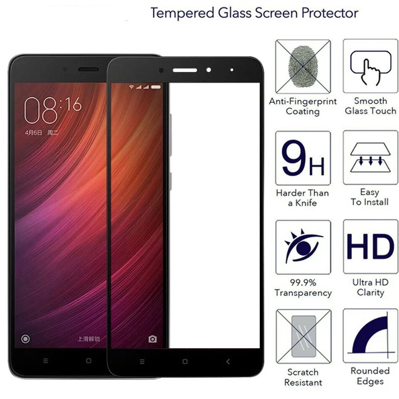 100 шт. Для Сяо Mi Max2 закаленное Стекло протектор полный охват защитный 2.5D