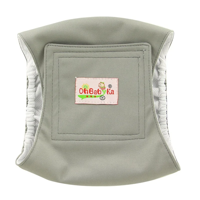 Фирма Ohbabyka, многоразовые подгузники для собак, пояс для живота, физиологическое нижнее белье, обертывание подгузников, высокое качество, гигиенические штаны для домашних животных, для мужчин, собак - Цвет: 01