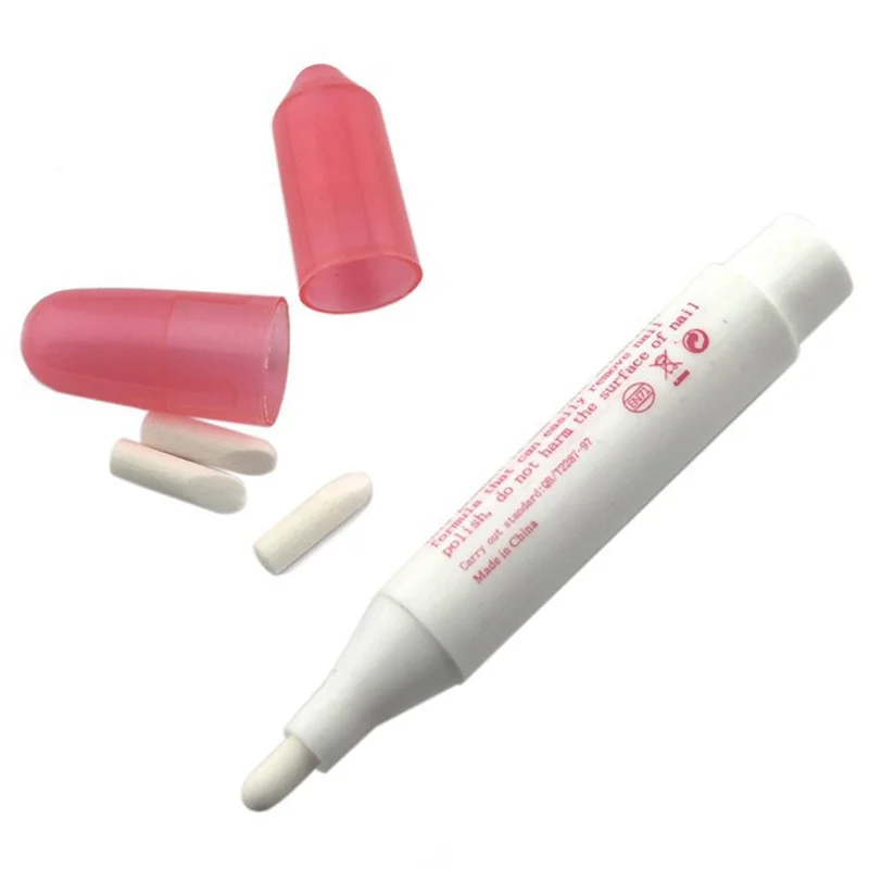 

1 Pcs Nail Art Polish Corrector Pen Remove Mistakes with 3 Replacement Tips Nail Tools Cleaner Erase Remover Liquid Manicure
