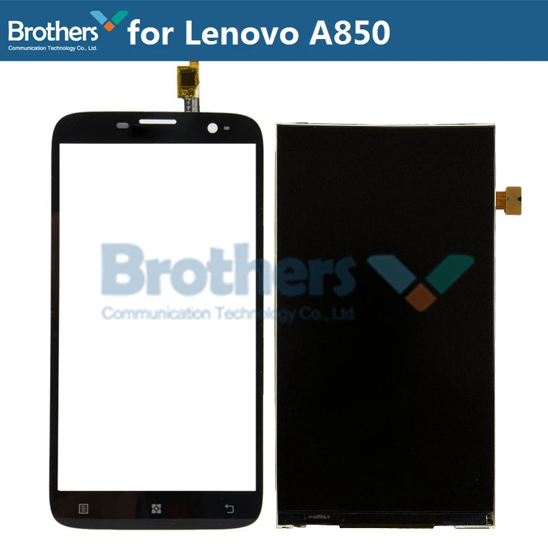 1 комплект для Lenovo A850 ЖК-дисплей + сенсорный Dcreen дигитайзер для Lenovo A850 ЖК-экран оригинальная замена телефона тест рабочий Топ