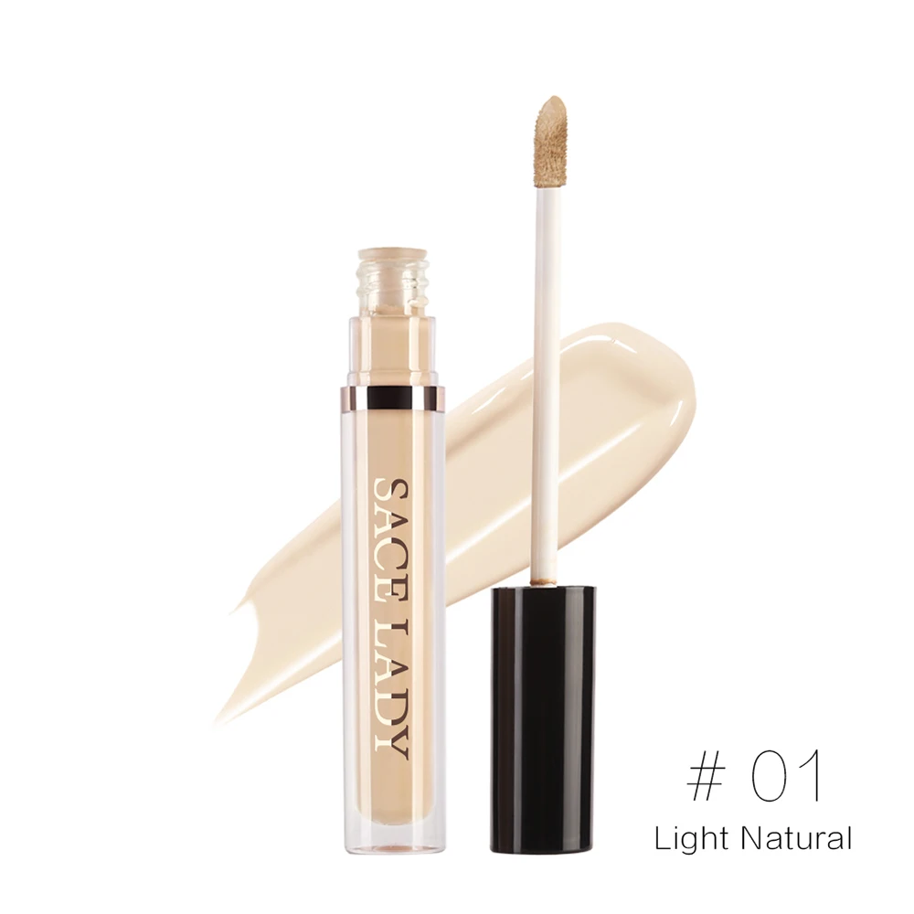 01 Light Natural SACE LADY Pro консилер макияж полное покрытие для глаз темный круг лица корректирующий крем Жидкий Праймер основа макияж бренд Косметика - Цвет: 01 Light Natural