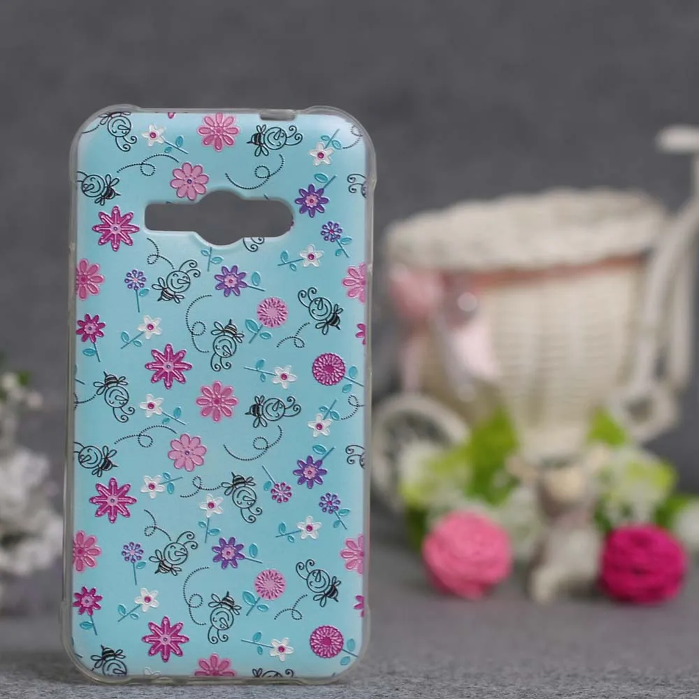 Мягкие силиконовые чехлы для Samsung Galaxy J1 Ace J110 чехол телефона ace 3D Relief Priting TPU задняя