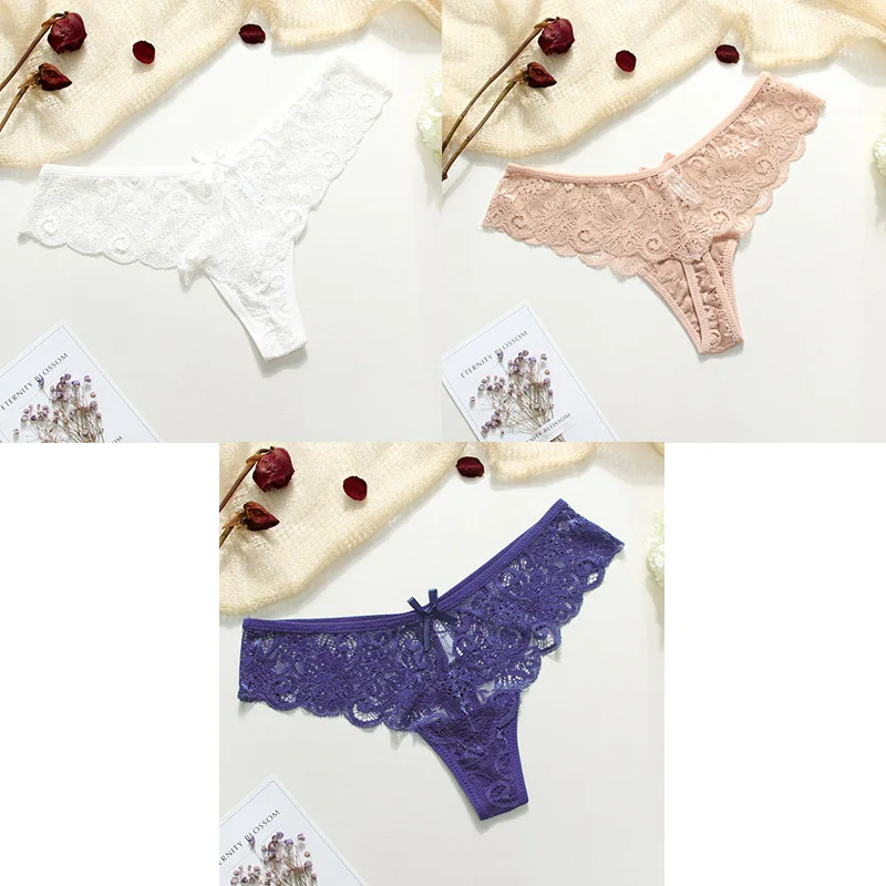 white nude blue 3 штуки трусики сексуальные кружевные трусики Танга нижнее белье женские Т-образные сексуальные трусики нижнее белье стринги кружева низкая талия женское нижнее белье - Цвет: white nude blue