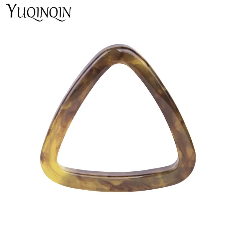 Trendy Fashion Resin Cuff Women Bracelet and Bangles Indian Mix Color Acrylic Triangle Geometric Bangle For Girl Elegant Jewelry | Украшения