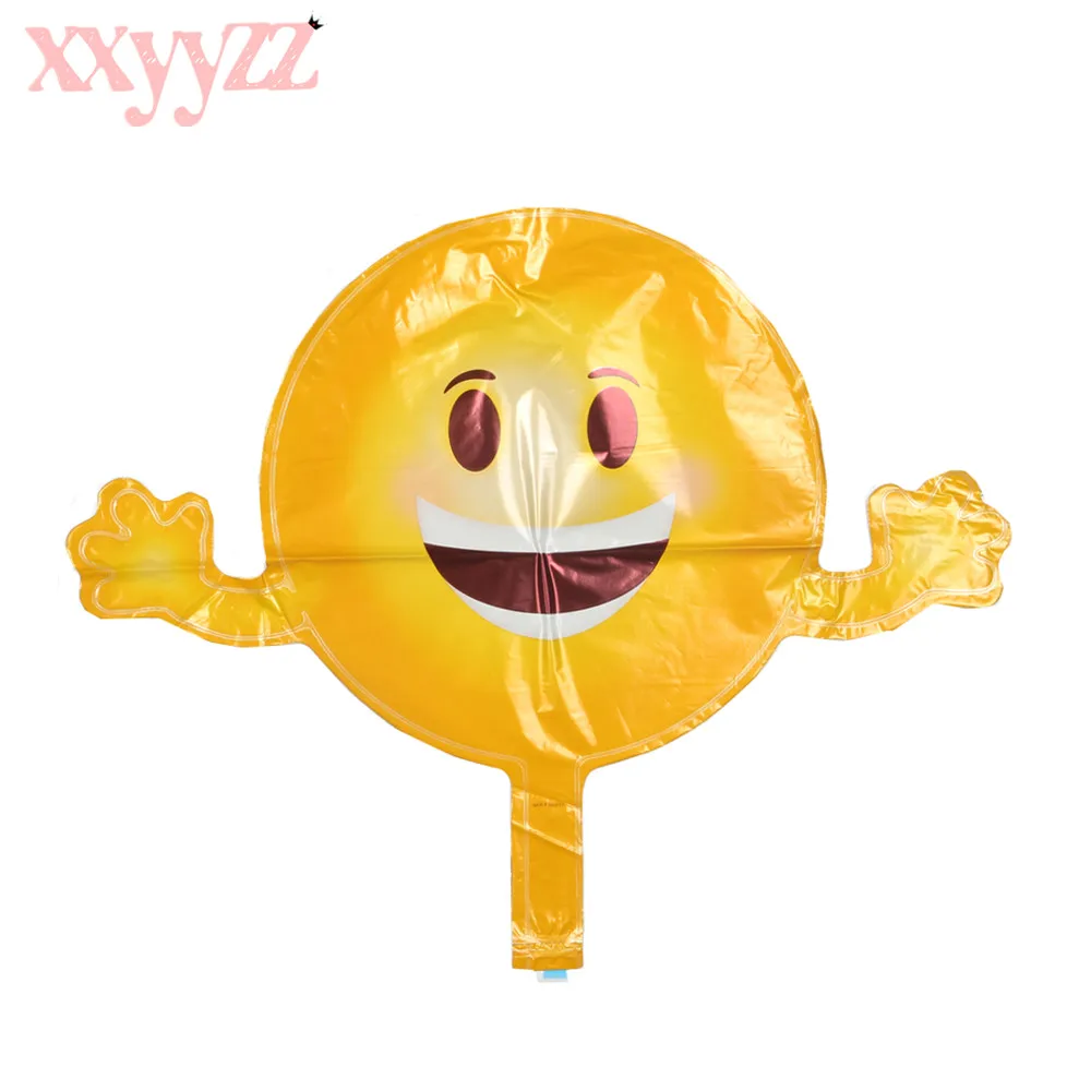 XXYYZZ улыбкой лицо шары гелий Фольга Дети с днем рождения globos Свадебные украшения
