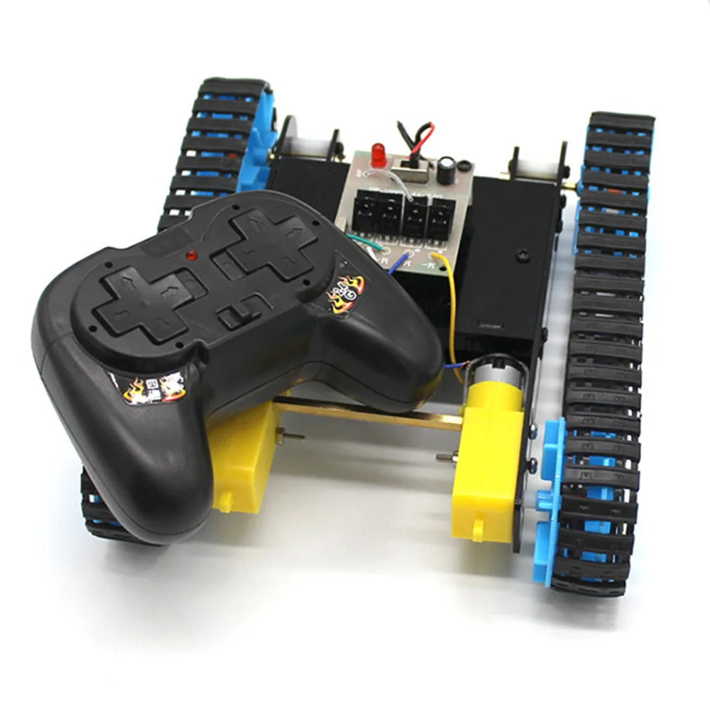 DIY 2,4G 4CH RC робот танк автомобиль учебный комплект Новинка; игрушки подарок
