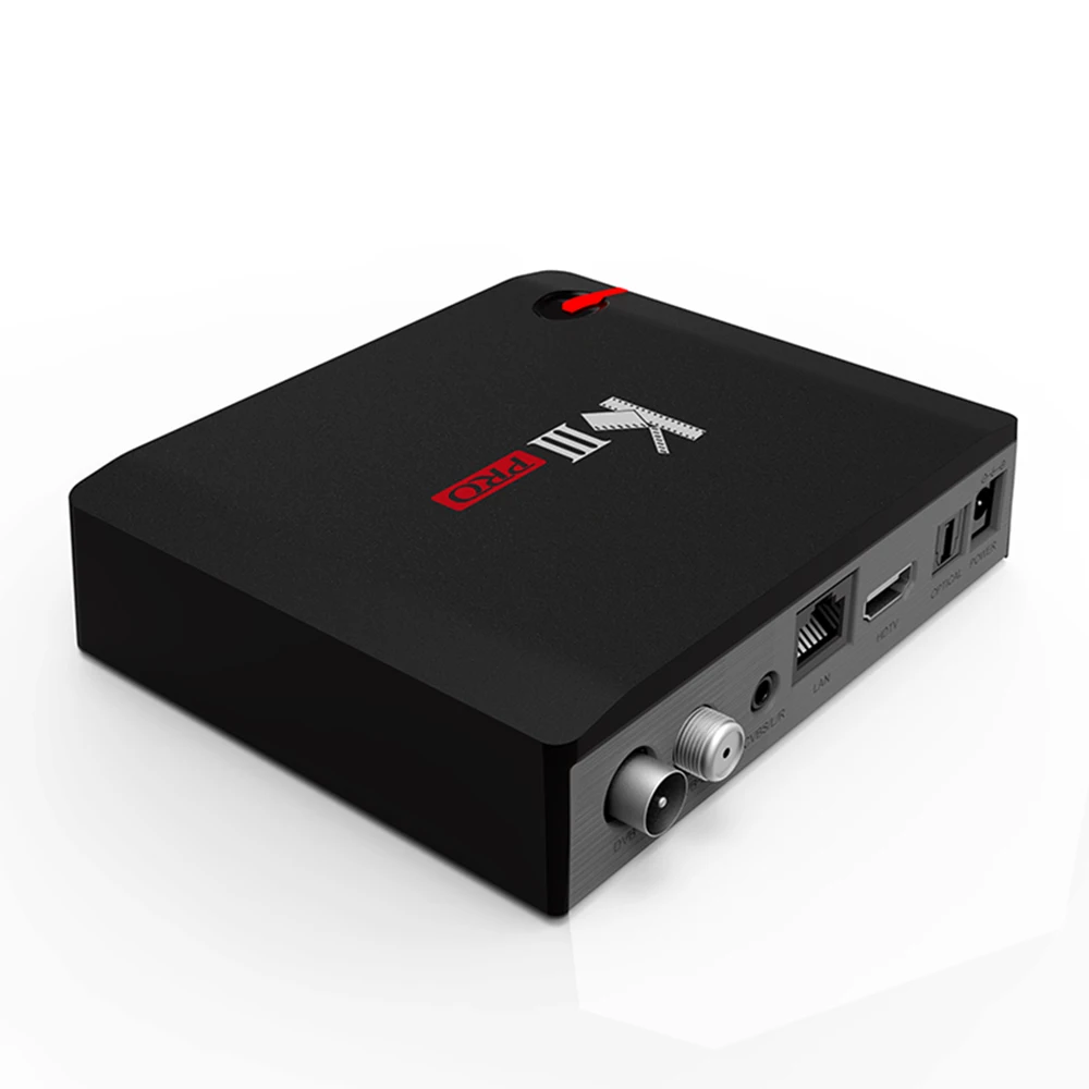 MECOOL KIII PRO DVB-S2 DVB-T2 DVB-C Android 7.1 TV Box 3GB 16GB Amlogic S912 Octa Core 4K Media Player Combo Set Top PowerVU | Электроника