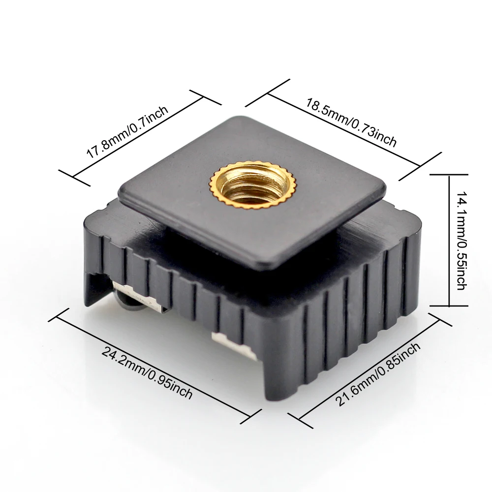 SC 6 металлическое Крепление для вспышки адаптер горячего башмака на резьбу 1/4