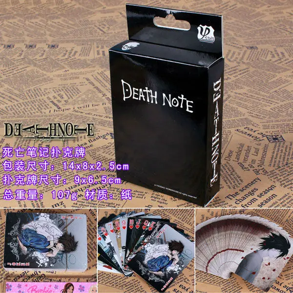 Игрушки аниме Death Note покер для коллекции Yagami светильник Misa L Lawliet колода