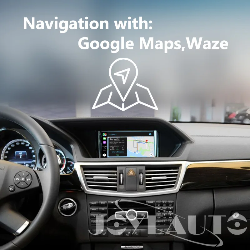 Joyeauto беспроводная Apple Carplay для Mercedes E Class C207 2011- NTG4.5/NTG4.7 Модифицированная Поддержка камеры заднего вида