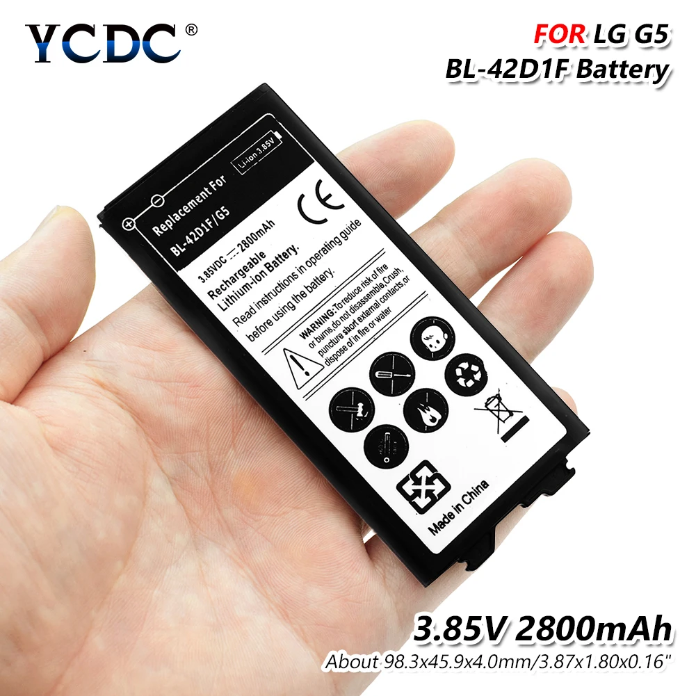 Оригинальный 2800 мАч Li Po BL 42D1F Батарея литиевые батареи для LG G5 VS987 US992 H868 H860 H850 H840 H830