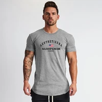 muscleguys summer brand clothing muscle tight t shirt mens fitness t shirts homme gyms t shirt men bodybuilding tees shirts