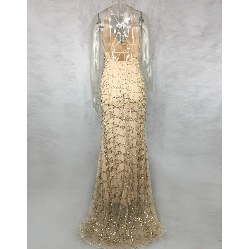 Высокое качество Новая Мода 2017 сексуальные вечерние женские платья на тонких