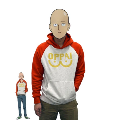 S 2XL One Punch Man герой Сайтама оппай косплейный костюм с капюшоном куртка