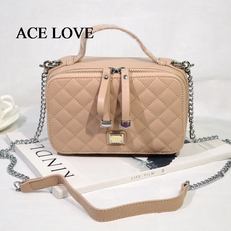 2017 Роскошные Сумки Женские Дизайнер Леди Lingge Цепь Плечо Crossbody Сплит Кожа Женский