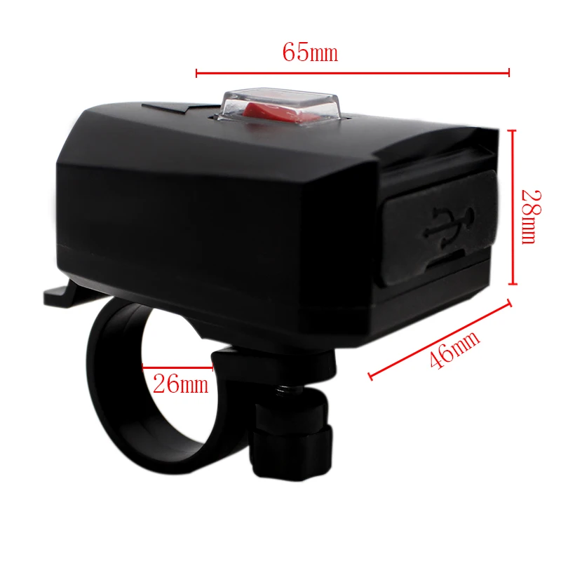 Nuoxintr 5 в USB зарядное устройство Мотоцикл ATV светодиодный водонепроницаемый двойной зарядка с usb-разъемом адаптер питания Выход Выключатель питания