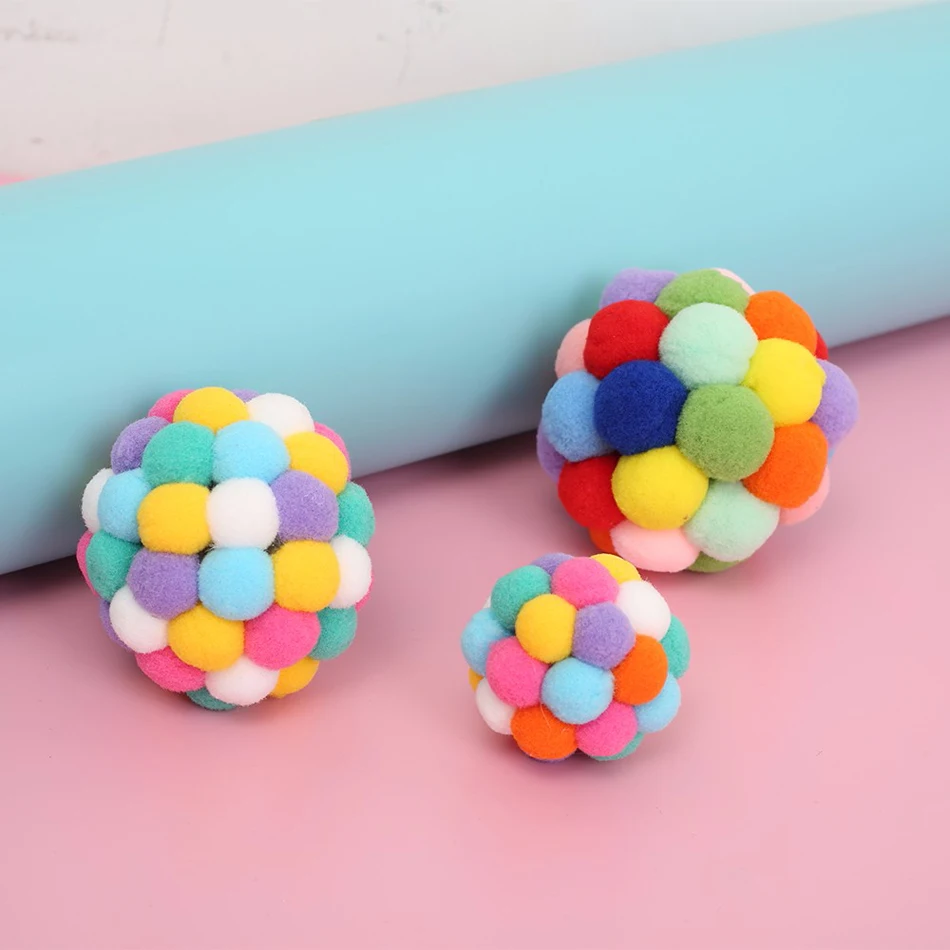 Игрушка для кошек, красочные забавные встроенные колокольчики, игрушка для кошек, котят, интерактивные игрушки для кошек, мячи, кошачья мята для развлечения, товары для домашних животных