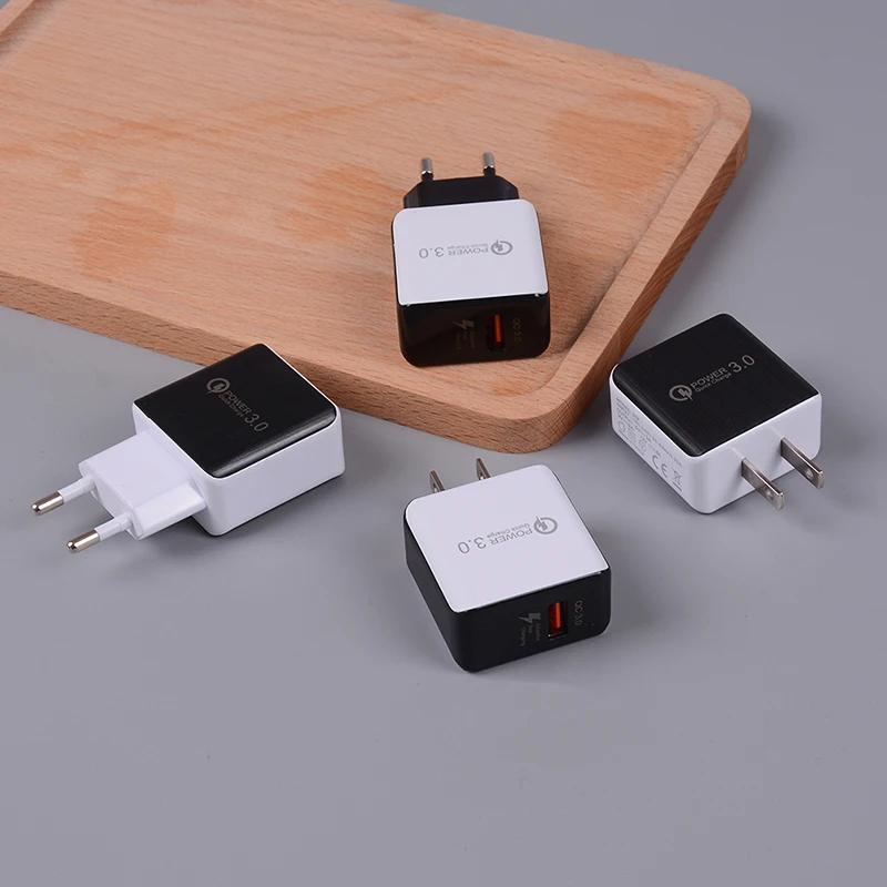 Зарядное устройство 3 0 для телефона 18 Вт быстрая зарядка USB дорожное настенное