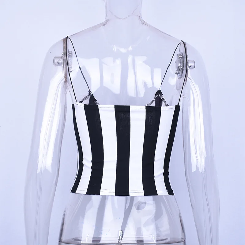 Женский топ на бретельках evenхуже вечерние топы в полоску с вышитыми буквами и