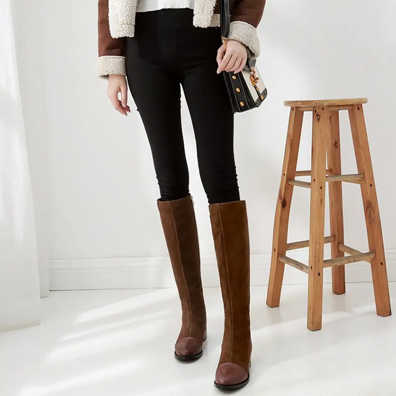 2018 осень-зима новая кожаная женская обувь на плоской подошве комфортная