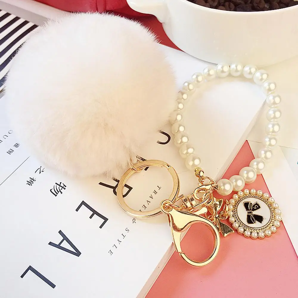 8CM Imitation Rabbit Fur Fluffy Pendant Ball Pompom Charm 11 Colors Key Chain Handbag Rings | Украшения и аксессуары