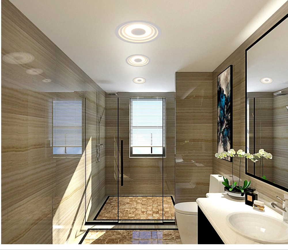 Zerouno 6 Вт 12 Вт 100 в 110 В светодиодный потолочный светильник 2700 к теплый белый/6500 к холодный белый настенный светодиодный потолочный светильник