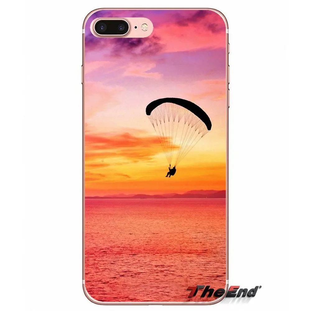 Силиконовый чехол для iPhone X 4 4S 5 5S 5C SE 6 6S 7 8 Plus Samsung Galaxy J1 J3 J5 J7 A3 A5 2016 2017 Paraglide Sports