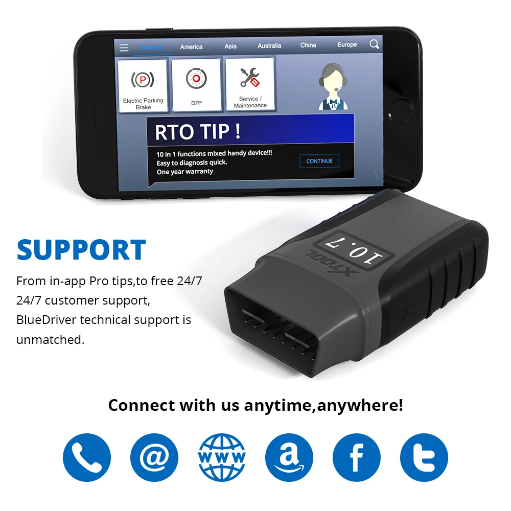 Xtool Anyscan A30 все системы автомобильный детектор Obdii считыватель кодов Сканер для EPB
