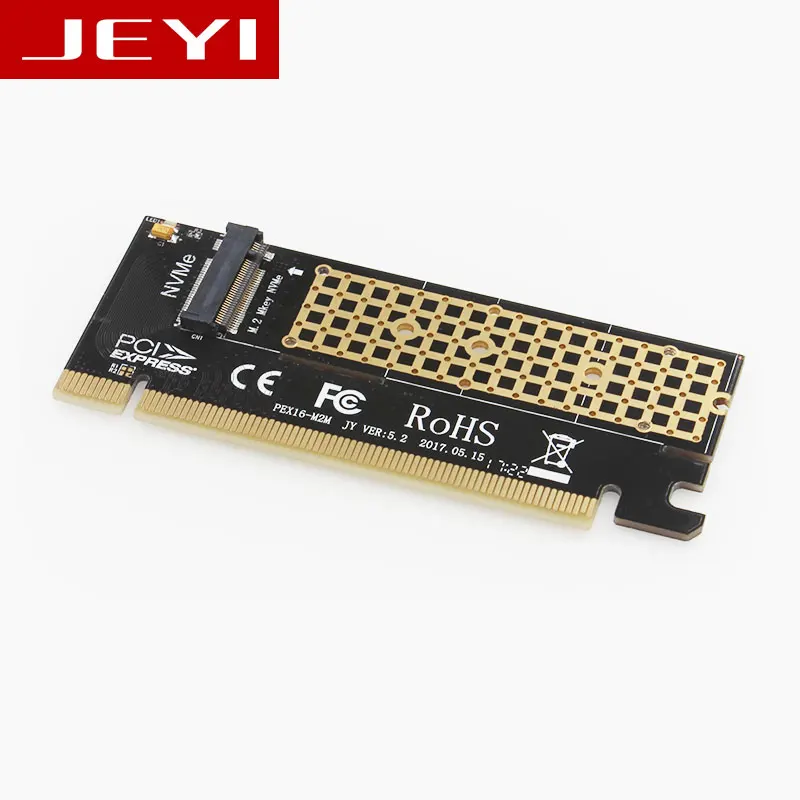 JEYI MX16 M.2 NVMe SSD NGFF к PCIE 3 0 X16 адаптер M ключ интерфейс карты Suppor PCI Express 0x4 2230 2280 Размер m.2