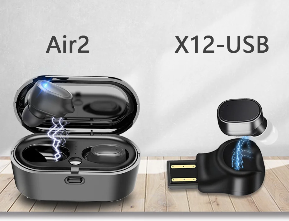 TiYiViRi Air2 TWS Bluetooth 5,0 Спортивные Беспроводные наушники-вкладыши 6D стерео наушники мини вкладыши двойной микрофон с зарядным устройством