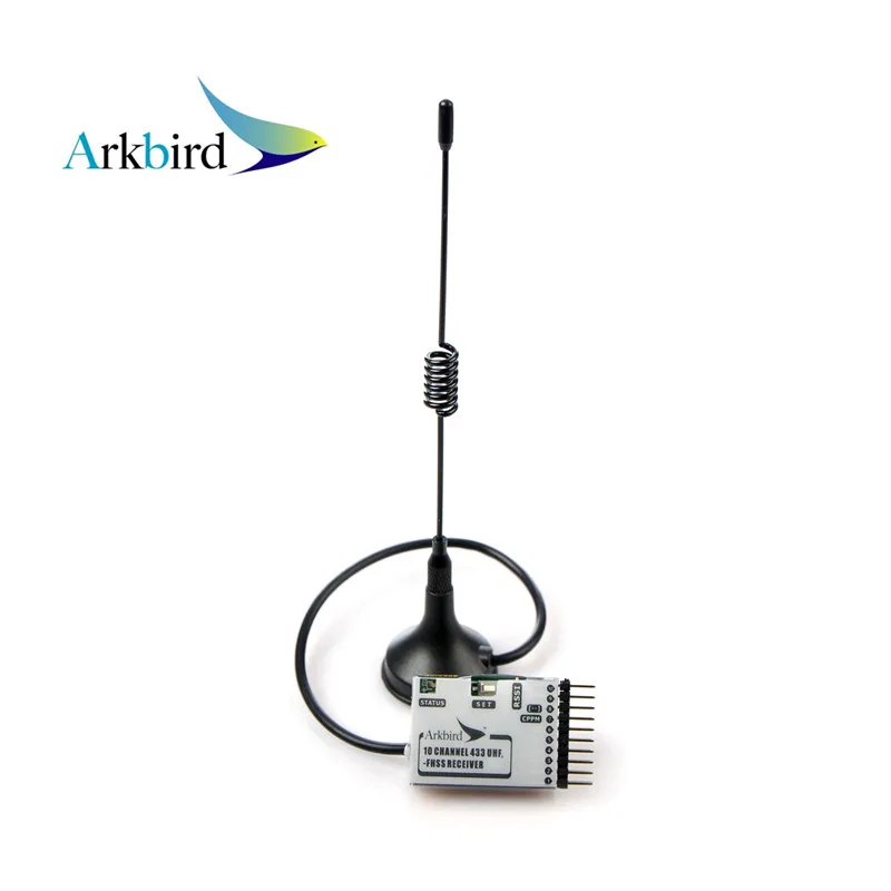 Новый товар Arkbird 433 МГц 10-канальный UHF приемник FHSS с антенной для системы дальнего радиуса действия Rc гоночный Дрон высокое качество только 26 г