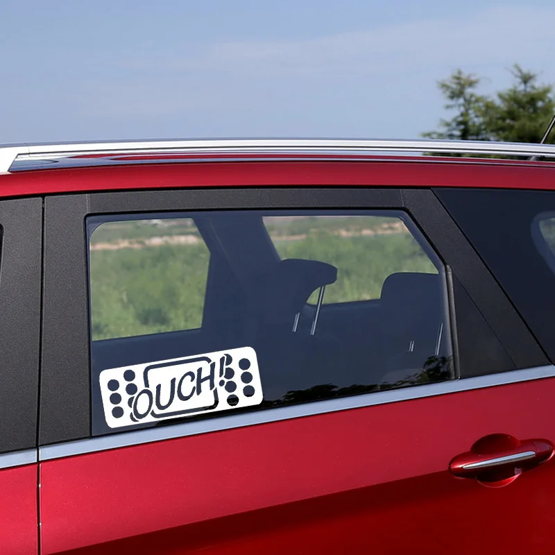 YJZT 20*7 4 см забавная наклейка Ouch BAND AID Decal на окно автомобиля Стайлинг
