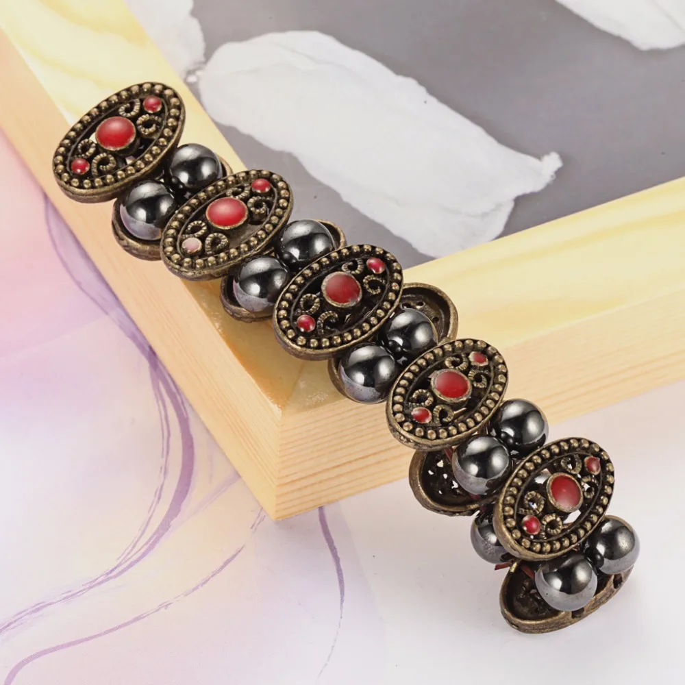 2019 винтажные женские и мужские гематитовые браслеты модные здоровья ювелирные