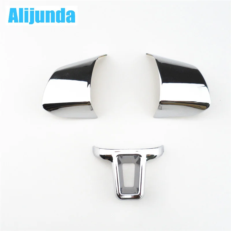 3 pieces steering wheel decoration shiny case sticker for Volkswagen VW Golf 6 MK6 Polo Jetta MK5 2009 2010 2011 | Автомобили и