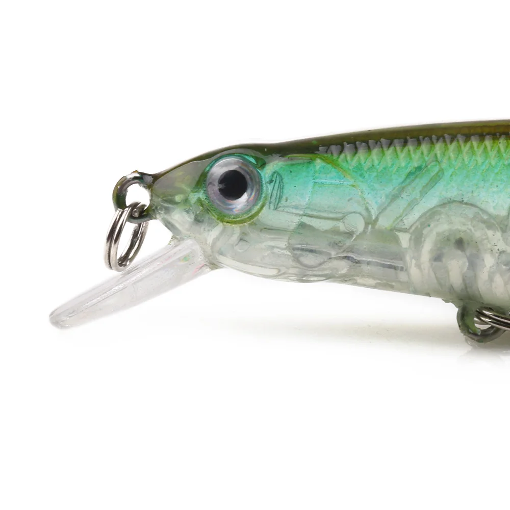 HENGJIA 8 3 г Minnow Рыбная приманка вобблер 3D бионические приманки для рыбной ловли как
