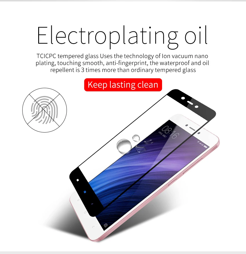 TCICPC для Xiaomi Redmi 4X 4A закаленное стекло 9H Полное покрытие экрана Защитное стекло для Redmi 4X 4A Redmi4X Защитная пленка для экрана