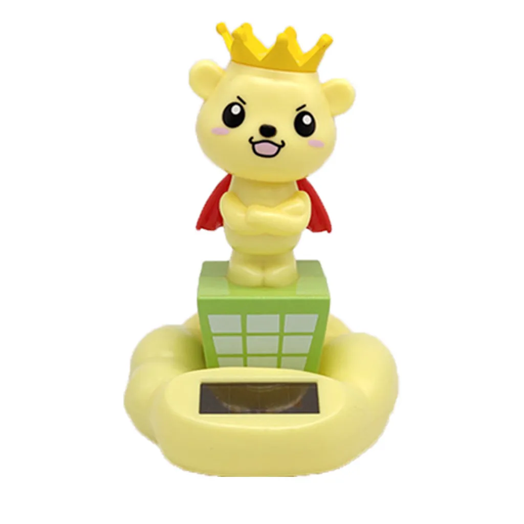 WUPP украшения кукла на солнечной батарейке желтая горячая Распродажа энергии