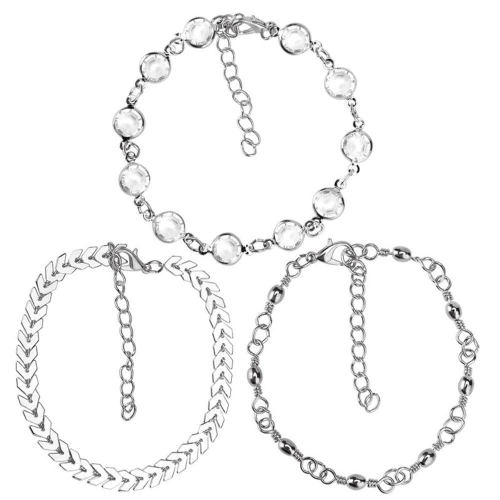 Популярные летние браслеты с блестками набор стрел стразы три части браслет на