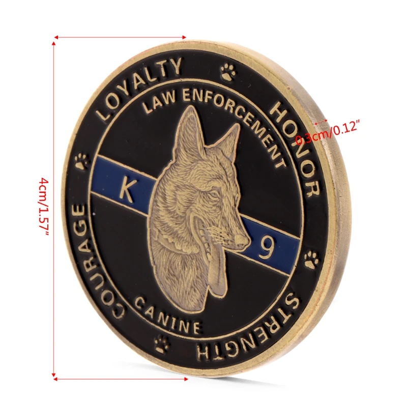 Новая полицейская собака стражи защита для правоохранительных органов памятная
