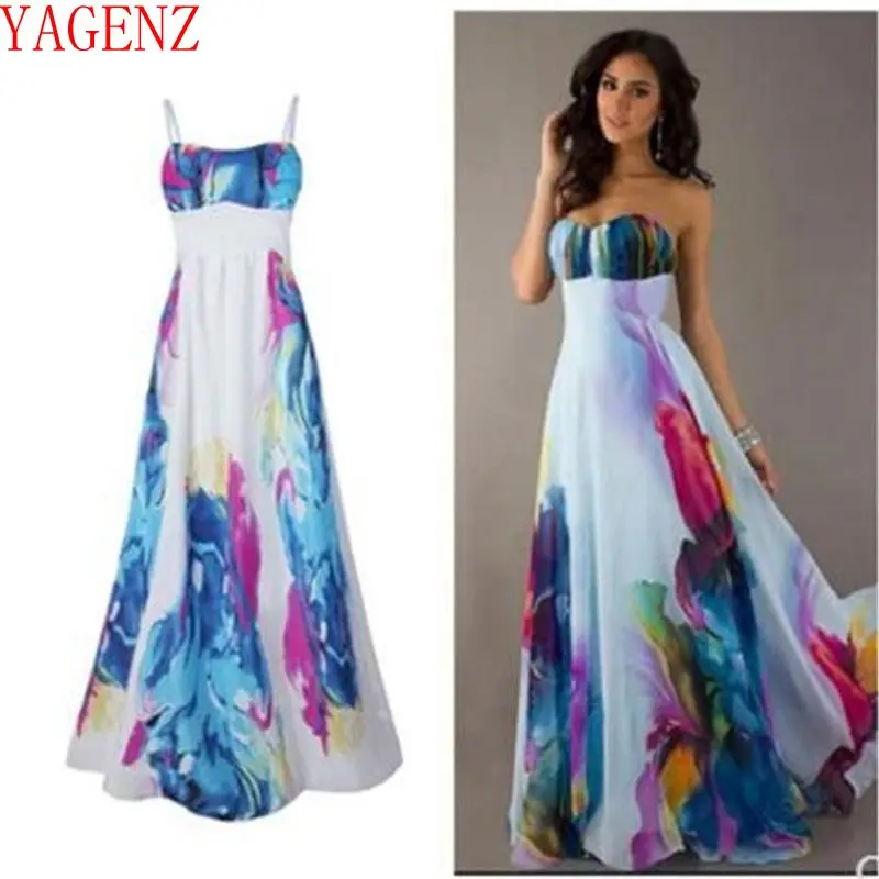 2018 цветной шифоновый платье Летнее женское сексуальное Модное Новое Европейское