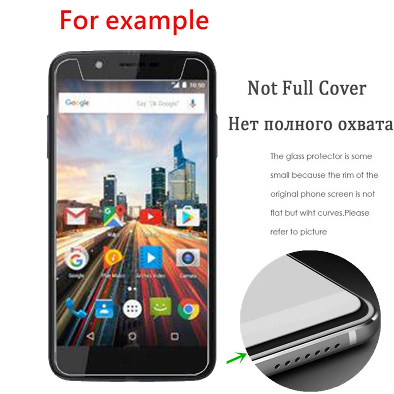 2 шт./лот 2.5D 9H закаленное стекло для Archos 55 Helium Plus Защитная пленка экрана гелий + |